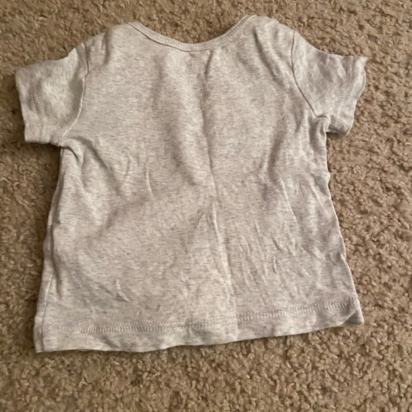 Child of mine little brother tshirt top grey and blue short sleeve - Picture 4 of 4